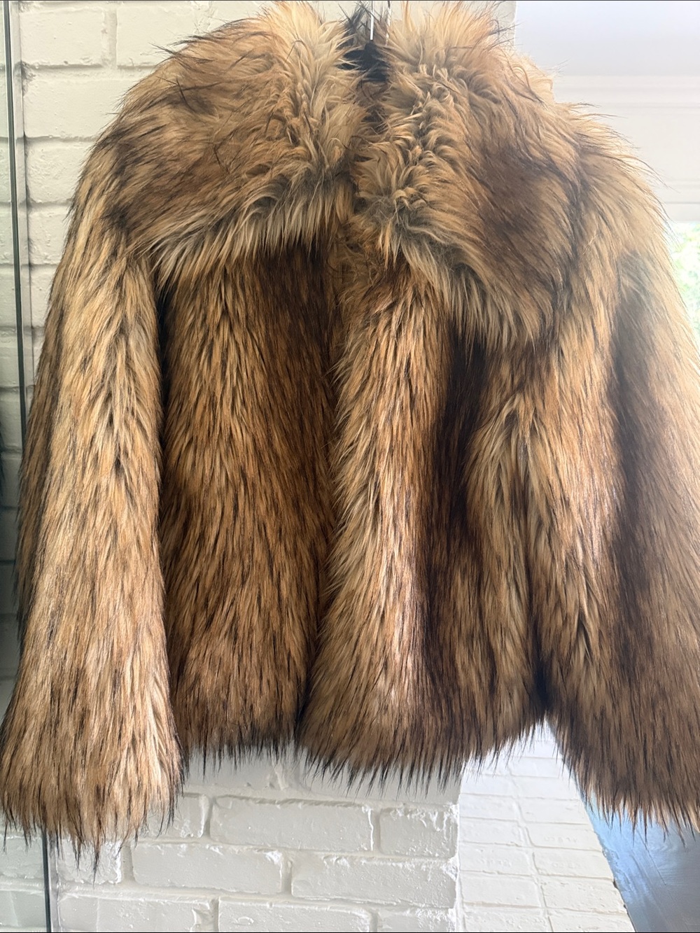 Pixie Market SOLD OUT faux fur jacket.